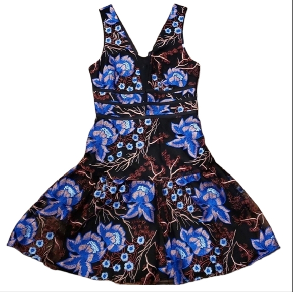 NORDSTROM NWT XS Harlyn black multi-color sleeveless dress - Picture 12 of 13